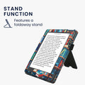 kwmobile Flip Cover Kobo Aura H2O Edition 2 - Bibliothek Motto
