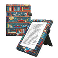 kwmobile Flip Cover Kobo Aura H2O Edition 2 - Bibliothek Motto