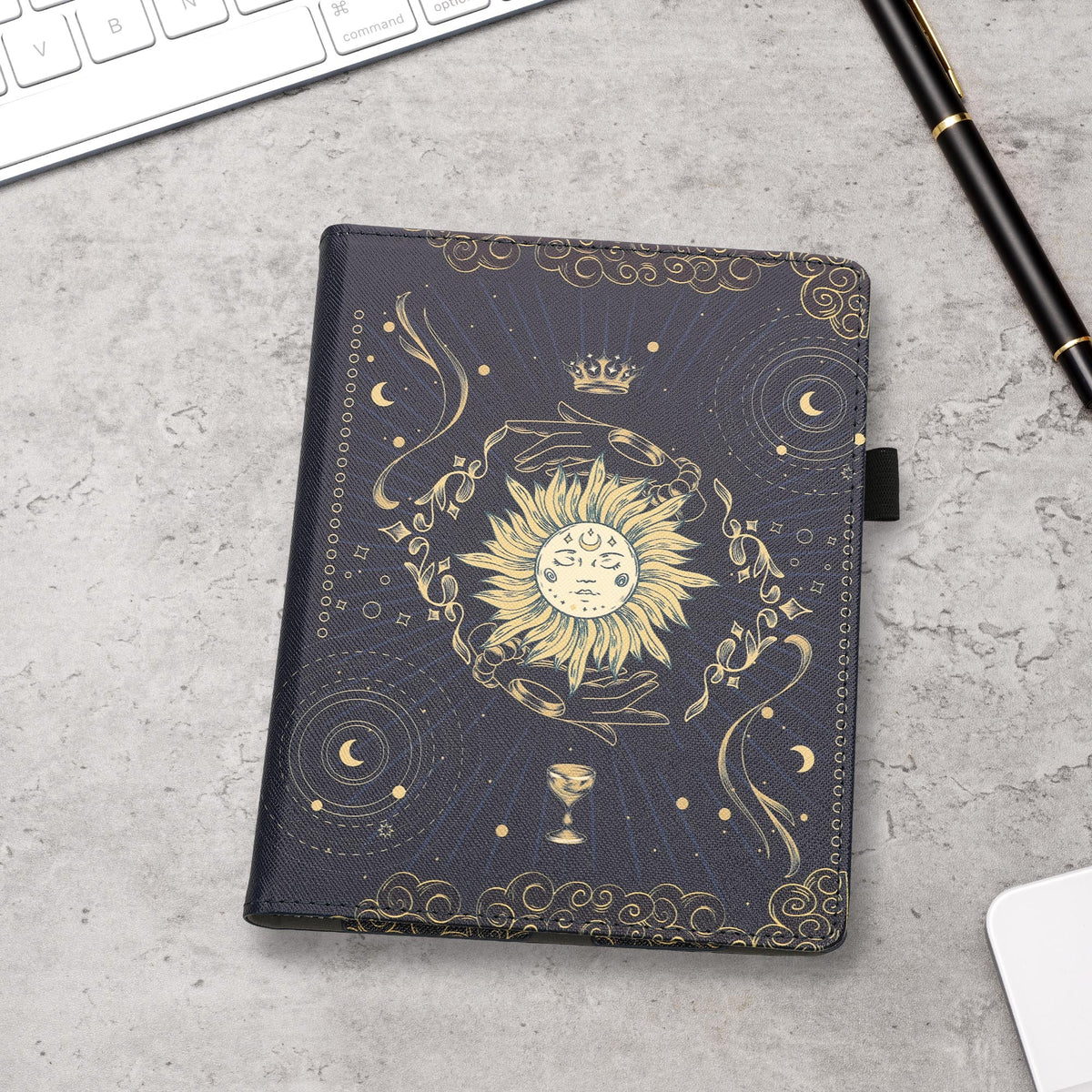 kwmobile Flip Cover Kobo Aura H2O Edition 2 - Dunkelblau