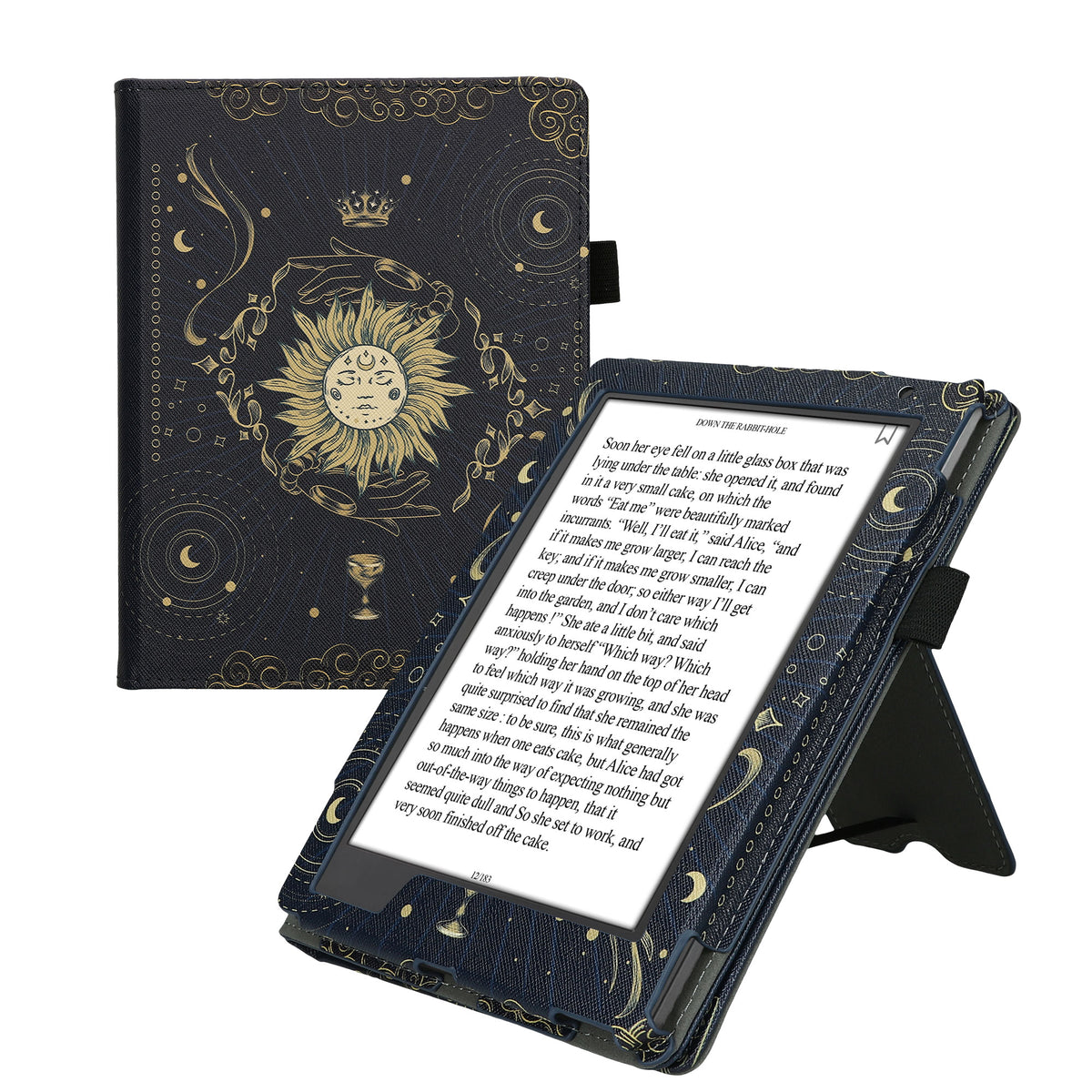 kwmobile Flip Cover Kobo Aura H2O Edition 2 - Dunkelblau