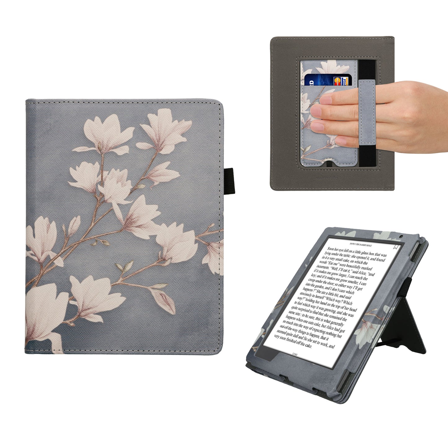 kwmobile Flip Cover Kobo Aura H2O Edition 2 - Taupe