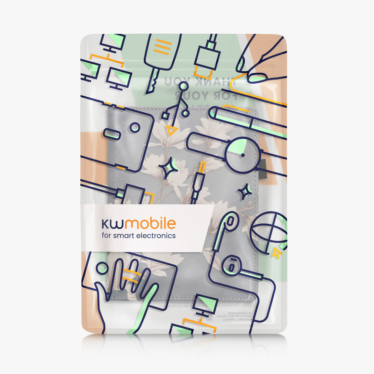 kwmobile Flip Cover Kobo Aura H2O Edition 2 - Taupe