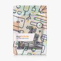 kwmobile Schutzhülle für Kobo Aura Edition 2 Hülle - eReader Flip Case mit Handschlaufe und Auto Sleep Funktion - Lesende Frau mit Schwarz Beige Schwarz  [dsg01]