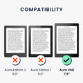 kwmobile Schutzhülle Kobo Aura ONE Flip Case - Schwarz