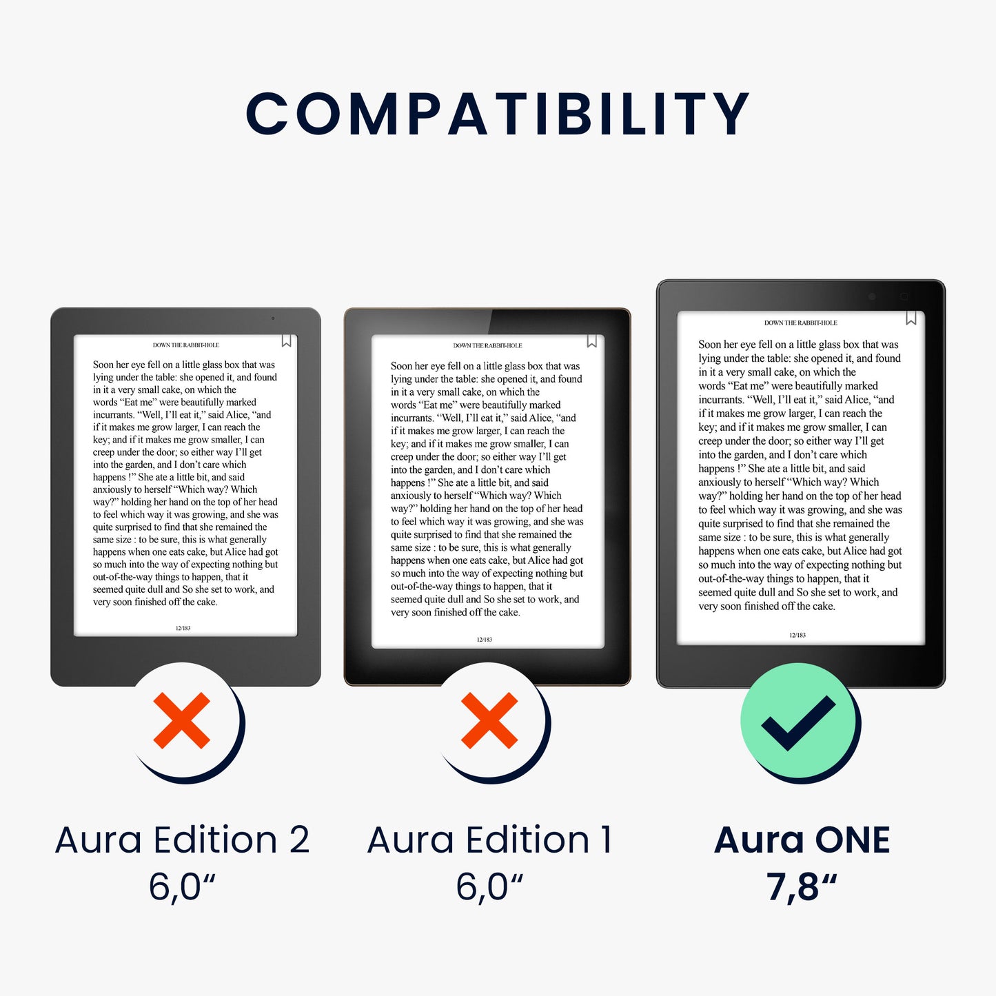 kwmobile Schutzhülle Kobo Aura ONE Flip Case - Schwarz