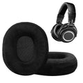 kwmobile 2x Velours Ohr Polster für AudioTechnica ATH M20x BT Ohrpolster - Ersatz Ohrpolster - Kopfhörer Ersatzteile - Kopfhörer Ersatzpolster für Over Ear Headphones Schwarz  