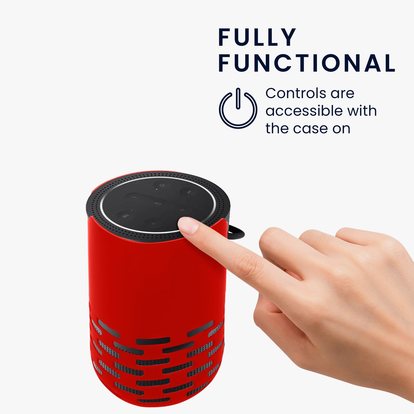 kwmobile Silikon Hülle für Bose Portable Home Speaker Hülle - Schutzhülle für Mini Speaker - Cover Bluetooth Lautsprecher - Case