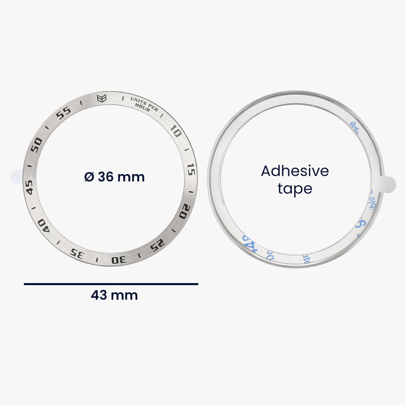 kwmobile Protective Ring compatible with Samsung Galaxy Watch 6 Classic 43mm Fitness Tracker