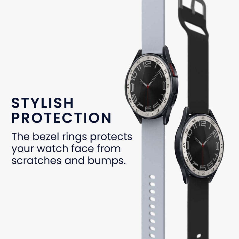 kwmobile Protective Ring compatible with Samsung Galaxy Watch 6 Classic 43mm Fitness Tracker
