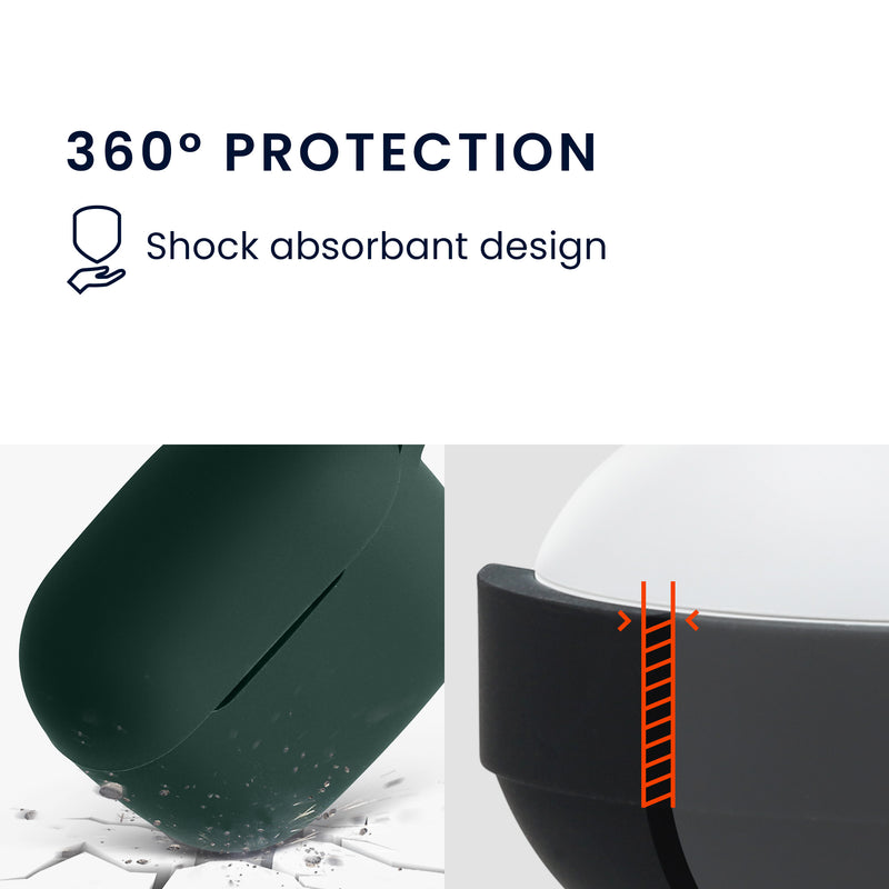 kwmobile Schutzhülle für Huawei FreeBuds SE2 / SE3 Hülle - TPU Case für Kopfhörer Ladecase - stoßfestes Cover mit Karabiner