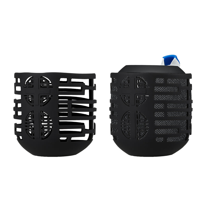 kwmobile Silikon Hülle für UE Wonderboom 2 / Wonderboom 1 Hülle - Schutzhülle für Mini Speaker - Cover Bluetooth Lautsprecher - Case Schwarz Schwarz  