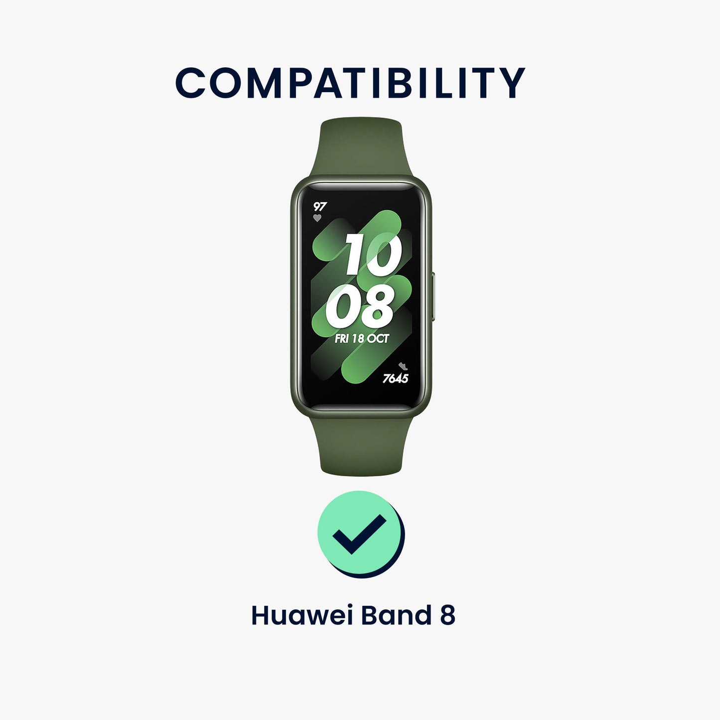 kwmobile Displayschutzfolie kompatibel mit Huawei Band 10 / 9 / 8 Folie - Schutzfolie für Fitness Tracker - robuster Displayschutz