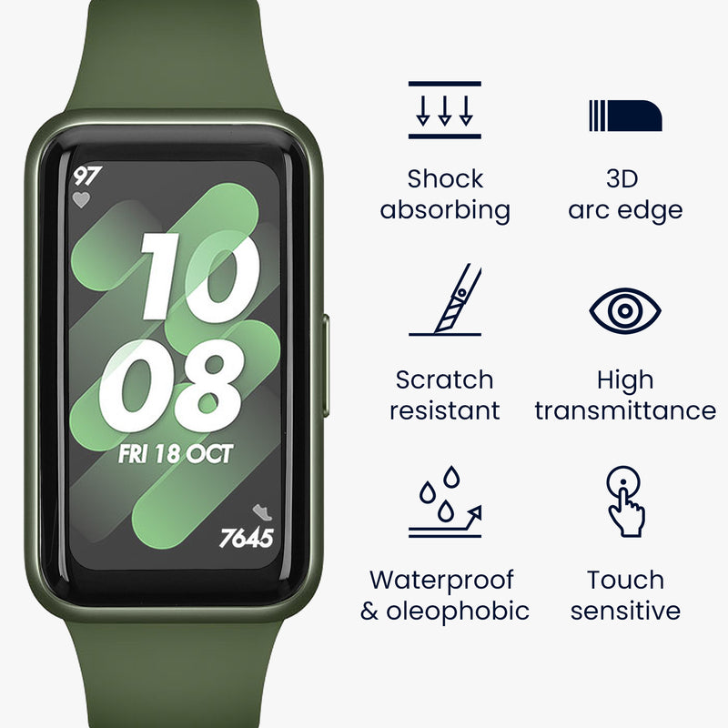 kwmobile Displayschutzfolie kompatibel mit Huawei Band 10 / 9 / 8 Folie - Schutzfolie für Fitness Tracker - robuster Displayschutz