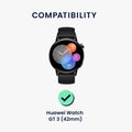 kwmobile Displayschutzfolie kompatibel mit Huawei Watch GT 3 (42mm) Folie - Schutzfolie für Fitness Tracker - robuster Displayschutz