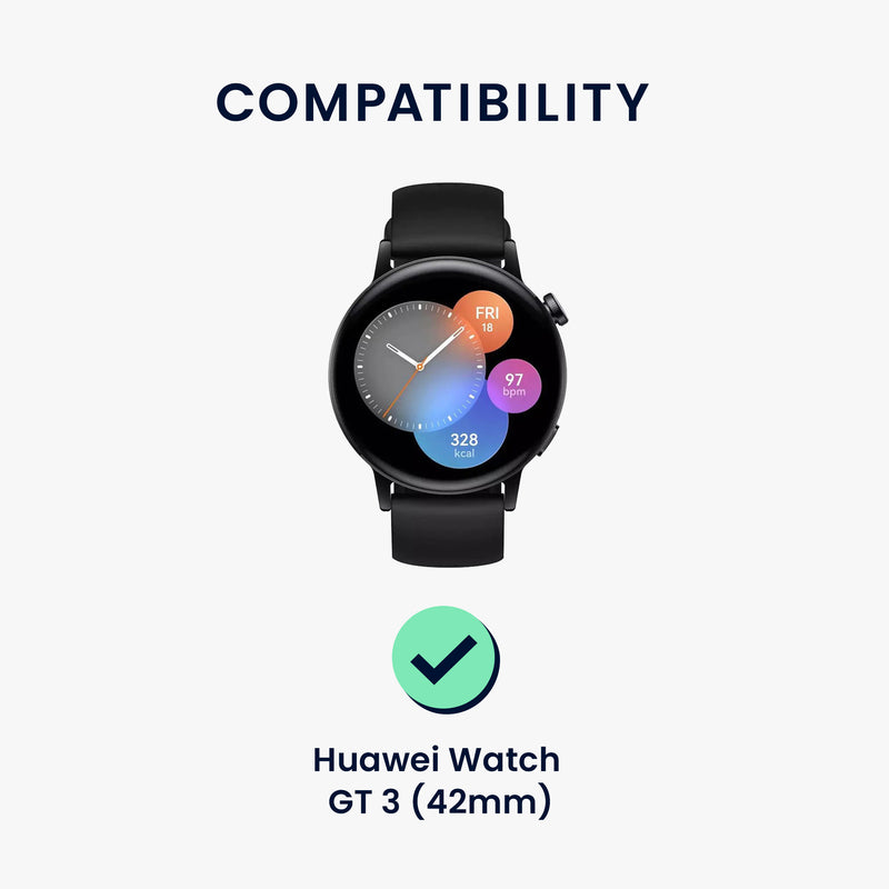 kwmobile Displayschutzfolie kompatibel mit Huawei Watch GT 3 (42mm) Folie - Schutzfolie für Fitness Tracker - robuster Displayschutz