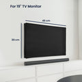 kwmobile 19" TV Abdeckung Indoor - Fernseher Hülle Bildschirmschutz Abdeckung - TV Bildschirm Staubschutzhülle - Fernsehabdeckung
