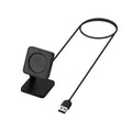 kwmobile USB Ladegerät für Huami Amazfit GTS 4 / GTR 4 / GTR 4 Pro Ladekabel - Ersatz Ladegerät für Smartwatch Fitness Tracker mit Standfunktion - Docking Station mit USB Anschluss Schwarz  