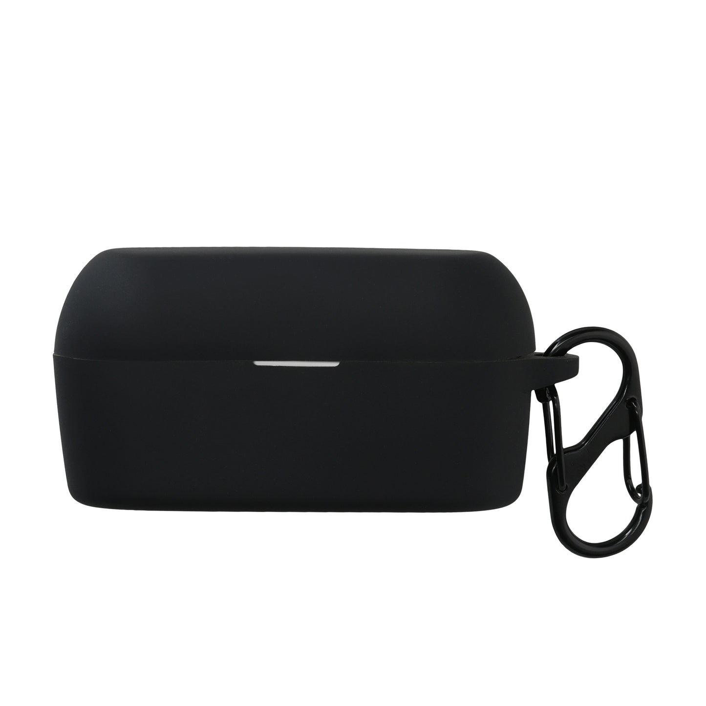 kwmobile Schutzhülle für Technics EAH-AZ60E-S Hülle - TPU Silikon Case für Kopfhörer Ladecase - stoßfestes Cover mit Karabiner - Schwarz Schwarz  