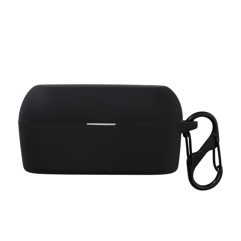 kwmobile Schutzhülle für Technics EAH-AZ60E-S Hülle - TPU Silikon Case für Kopfhörer Ladecase - stoßfestes Cover mit Karabiner - Schwarz Schwarz  
