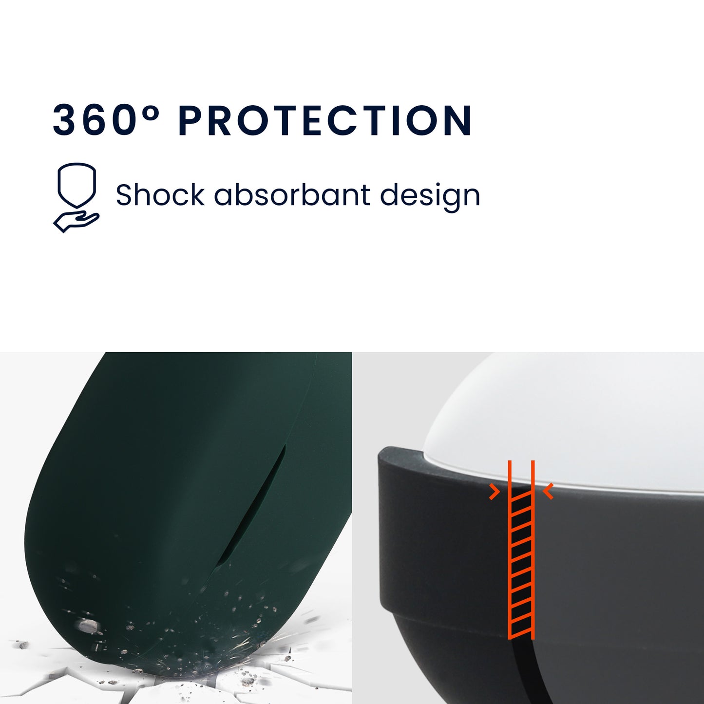 kwmobile Schutzhülle für Anker Soundcore P3i Hülle - TPU Case für Kopfhörer Ladecase - stoßfestes Cover mit Karabiner