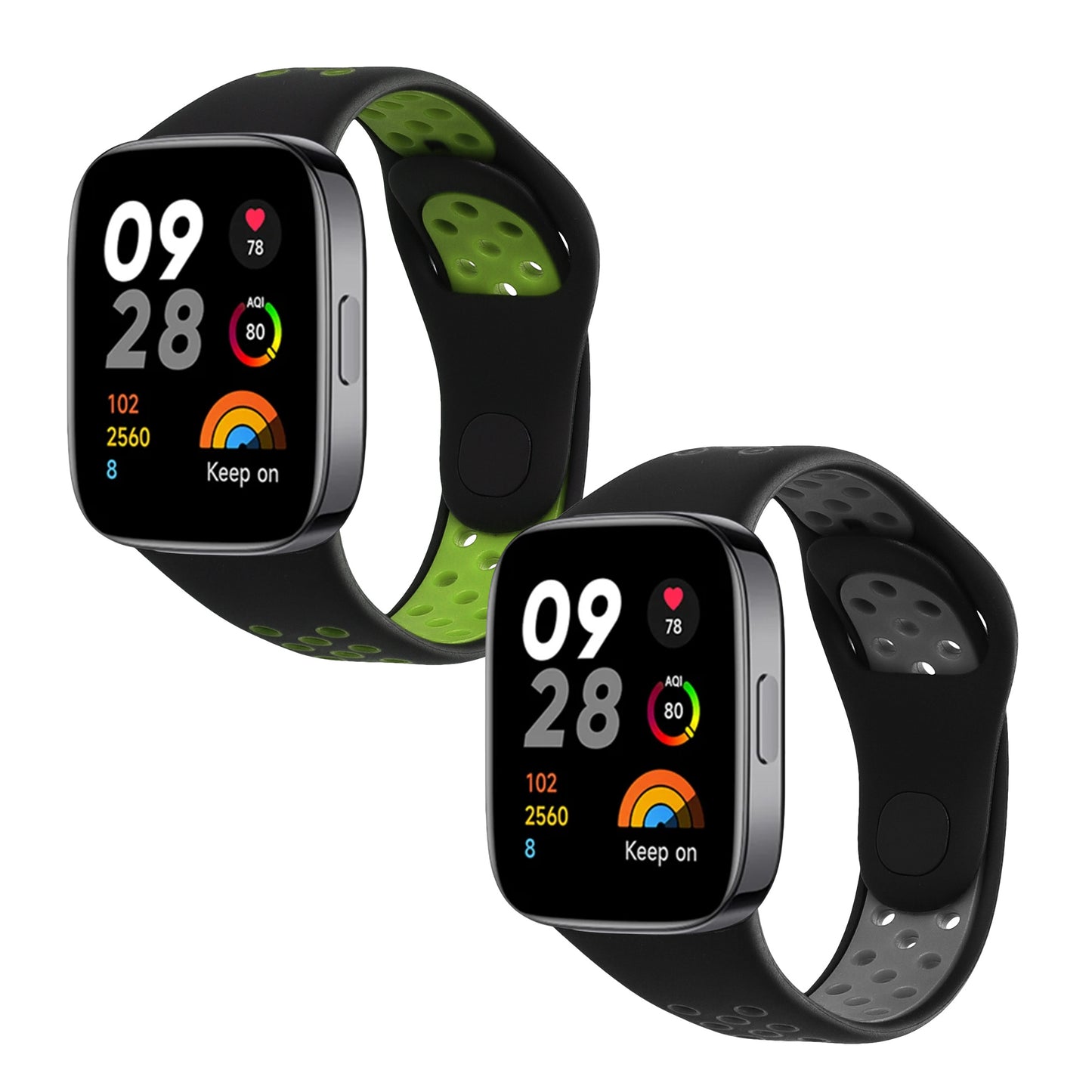 kwmobile Watch Strap for Xiaomi Redmi Watch 3 Active Bracelet Fitness Tracker Band Set Replacement Strap Smartwatch
