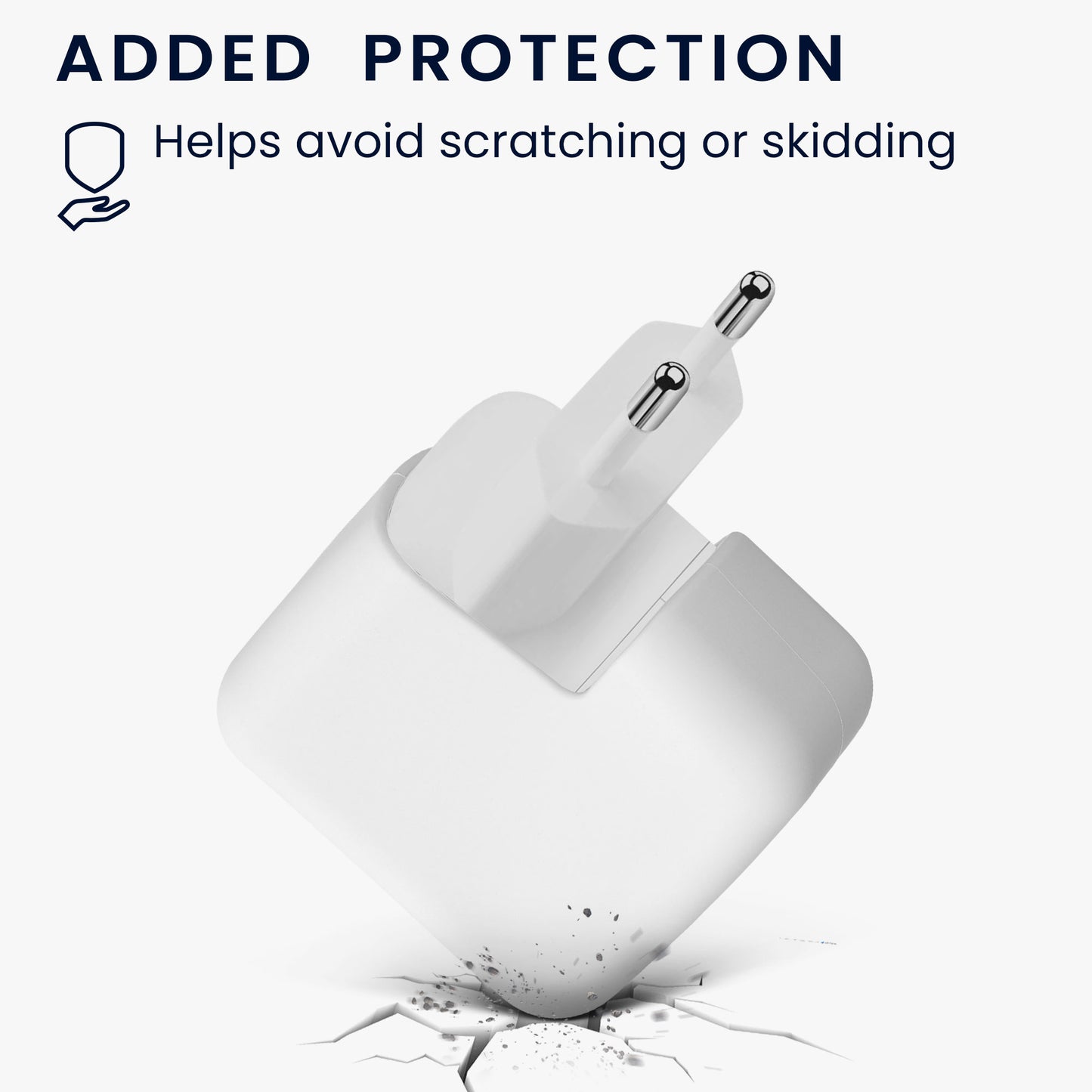 kwmobile Silikon Schutzhülle kompatibel mit Apple 35W Dual USB-C Power Adapter Hülle - Netzteil Full Body Charger Case - Komplettschutz Cover für Aufladegerät