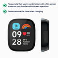kwmobile Glas Hülle für Xiaomi Redmi Watch 3 Active / Redmi Watch 3 Lite Schutzhülle - Fullbody Fitnesstracker Case Set aus Glas
