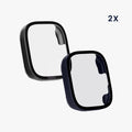 kwmobile Glas Hülle für Xiaomi Redmi Watch 3 Active / Redmi Watch 3 Lite Schutzhülle - Fullbody Fitnesstracker Case Set aus Glas