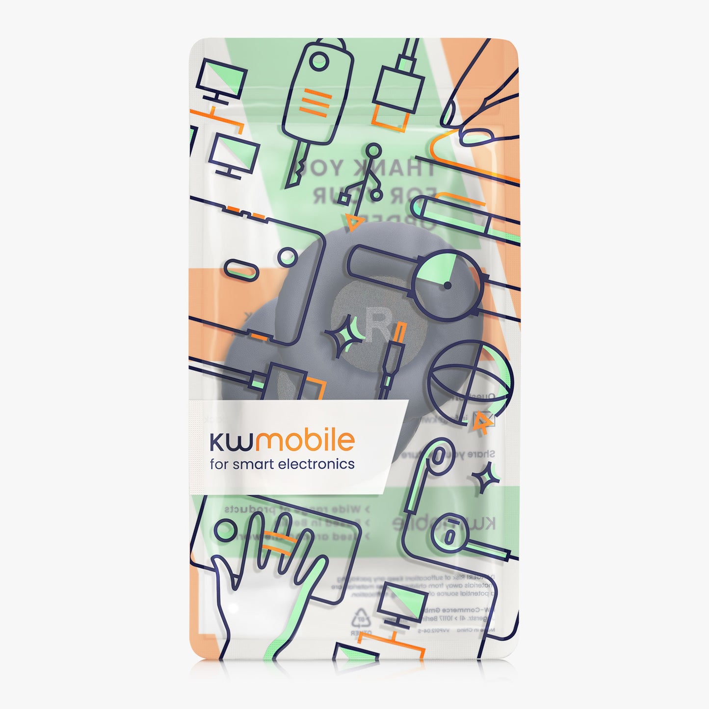 kwmobile Ohr Polster für OneOdio Pro 10 / Pro M / Pro C - Ersatz Ohrpolster - Kopfhörer Ersatzteile - Kopfhörer Ersatzpolster für Over Ear Headphones