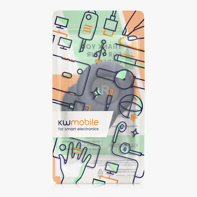 kwmobile Ohr Polster für OneOdio Pro 10 / Pro M / Pro C - Ersatz Ohrpolster - Kopfhörer Ersatzteile - Kopfhörer Ersatzpolster für Over Ear Headphones