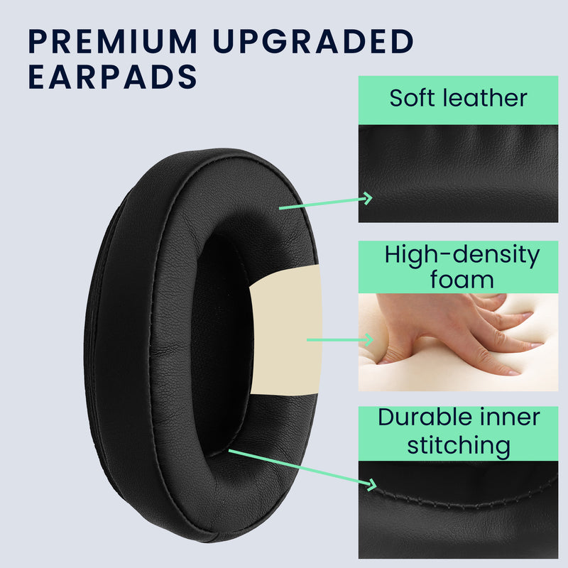 kwmobile Ohr Polster für Srhythm NC25 / NC35 Noise Cancelling Ohrpolster Ersatz Ohrpolster Kopfhörer Ersatzteile Kopfhörer Ersatzpolster für Over Ear Headphones
