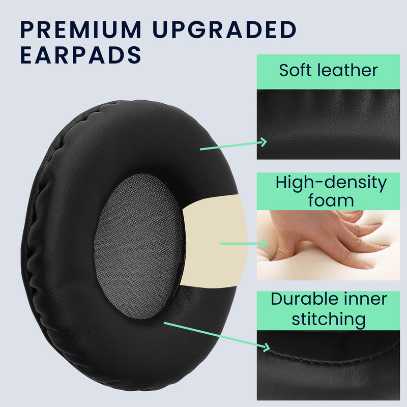 kwmobile Ohr Polster für AudioTechnica ATH-S200BT / ATH-S220BT Ohrpolster Ersatz Ohrpolster Kopfhörer Ersatzteile Kopfhörer Ersatzpolster für Over Ear Headphones