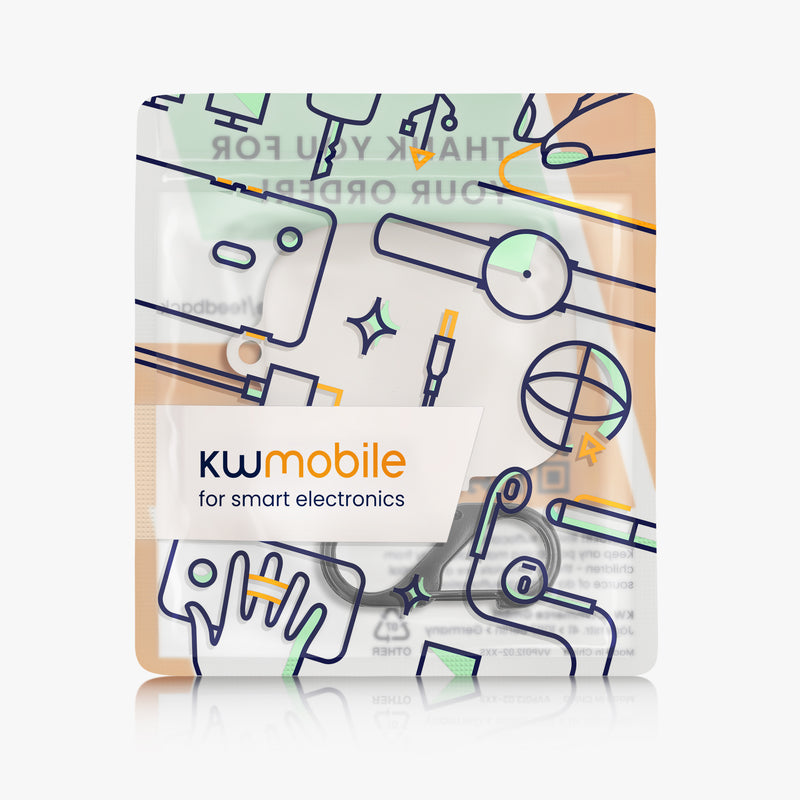 kwmobile Schutzhülle für Xiaomi Redmi Buds 5 Hülle - TPU Case für Kopfhörer Ladecase - stoßfestes Cover mit Karabiner