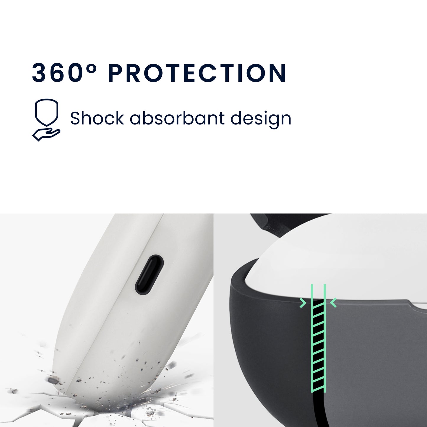 kwmobile Schutzhülle für Xiaomi Redmi Buds 5 Hülle - TPU Case für Kopfhörer Ladecase - stoßfestes Cover mit Karabiner