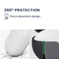 kwmobile Schutzhülle für JBL Soundgear Sense Hülle - TPU Case für Kopfhörer Ladecase - stoßfestes Cover mit Karabiner