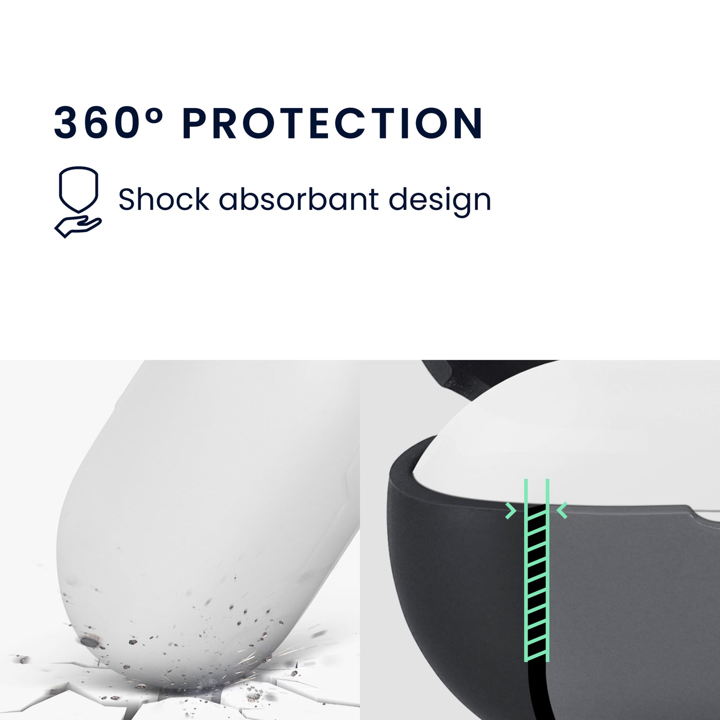 kwmobile Schutzhülle für JBL Soundgear Sense Hülle - TPU Case für Kopfhörer Ladecase - stoßfestes Cover mit Karabiner