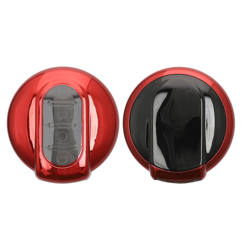 kwmobile Schlüsselhülle für Mini 3-Tasten Smart Key Autoschlüssel Hülle - Autoschlüssel Schlüssel Hülle aus TPU Silikon - Schlüsselschutz Gehäuse in Hochglanz Rot Hochglanz Rot  [dsg03]