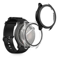 kwmobile 2x Glas Hülle für Huami Amazfit Balance A2286 Schutzhülle - Fullbody Fitnesstracker Case Set aus Glas - Transparent Schwarz Transparent  [dsg02]
