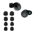kwmobile 8x Silikonaufsätze für Sony WF-1000XM5 / WF-1000XM4 - Ersatz Ohrstöpsel in 4 Größen - Ear Tips für In-Ear Kopfhörer - Zubehör Ersatzpolster in Schwarz Schwarz  