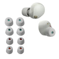 kwmobile 8x Silikonaufsätze für Sony WF-1000XM5 / WF-1000XM4 - Ersatz Ohrstöpsel in 4 Größen - Ear Tips für In-Ear Kopfhörer - Zubehör Ersatzpolster in Hellgrau Hellgrau  
