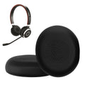 kwmobile 2x Ohr Polster für Jabra Evolve 2 65 / Evolve 65 SE Ohrpolster - Ersatz Ohrpolster - Kopfhörer Ersatzteile - Kopfhörer Ersatzpolster für Over Ear Headphones Schwarz  