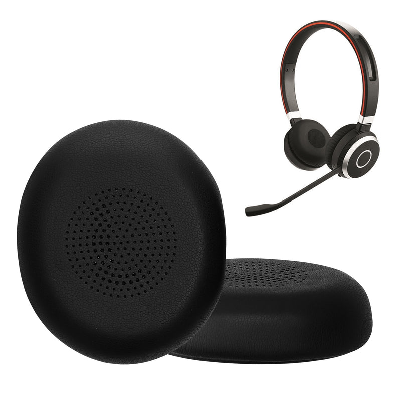 kwmobile Ohr Polster für Jabra Evolve 2 65 / Evolve 65 SE Ohrpolster - Ersatz Ohrpolster - Kopfhörer Ersatzteile - Kopfhörer Ersatzpolster für Over Ear Headphones