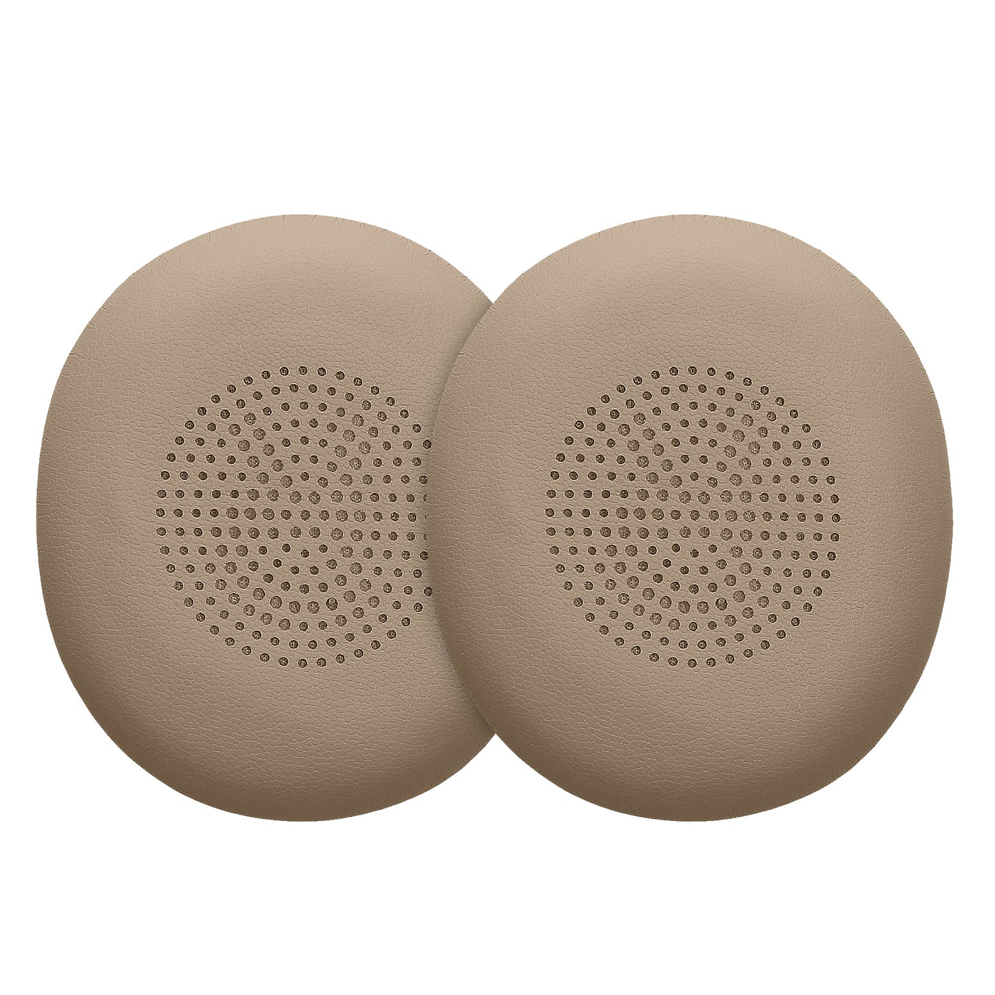 kwmobile 2x Ohr Polster für Jabra Evolve 2 65 / Evolve 65 SE Ohrpolster - Ersatz Ohrpolster - Kopfhörer Ersatzteile - Kopfhörer Ersatzpolster für Over Ear Headphones Beige  