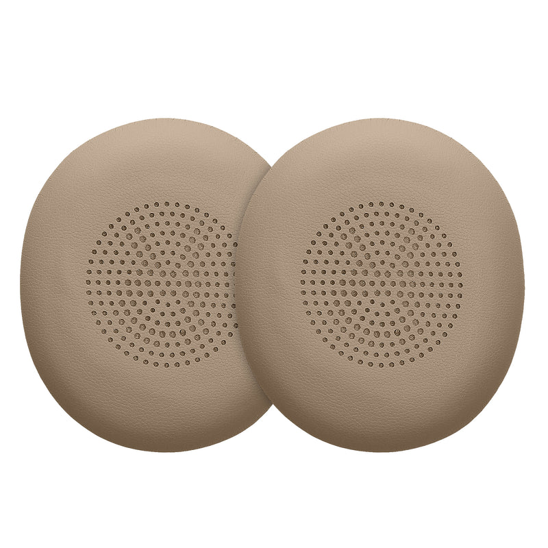 kwmobile 2x Ohr Polster für Jabra Evolve 2 65 / Evolve 65 SE Ohrpolster - Ersatz Ohrpolster - Kopfhörer Ersatzteile - Kopfhörer Ersatzpolster für Over Ear Headphones Beige  