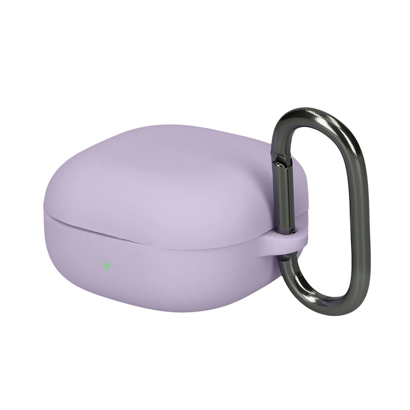 kwmobile Schutzhülle für Samsung Galaxy Buds FE Hülle - TPU Silikon Case für Kopfhörer Ladecase - stoßfestes Cover mit Karabiner - Lavendel Lavendel  