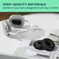 kwmobile Ohr Polster für Logitech PC960 / H960 / H650E / H820E Ohrpolster Ersatz Kopfhörer Ersatzteile Over Ear Headphones