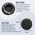 kwmobile Ohr Polster für Jabra Evolve 65 SE Ohrpolster Ersatz Kopfhörer Ersatzteile Kopfhörer Ersatzpolster Over Ear Headphones
