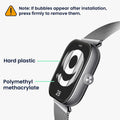 kwmobile Displayschutzfolie kompatibel mit Xiaomi Redmi Watch 4 Folie - Schutzfolie für Fitness Tracker - robuster Displayschutz