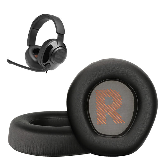 kwmobile 2x Ohr Polster für JBL Quantum 300 Ohrpolster - Ersatz Ohrpolster - Kopfhörer Ersatzteile - Kopfhörer Ersatzpolster für Over Ear Headphones Schwarz  
