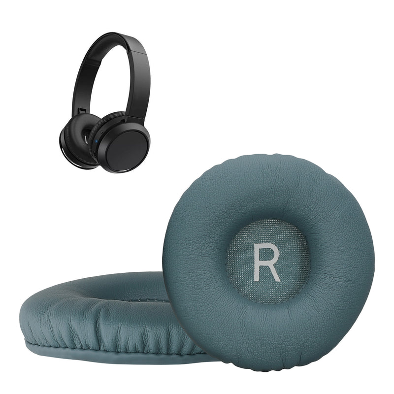 kwmobile 2x Ohr Polster für Philips H4205 Ohrpolster - Ersatz Ohrpolster - Kopfhörer Ersatzteile - Kopfhörer Ersatzpolster für Over Ear Headphones Blaugrau  
